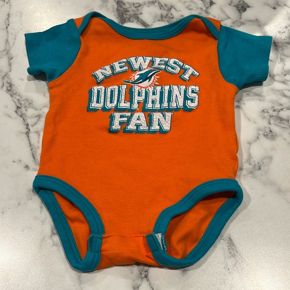 NFL Orange and Blue Baby Bodysuit One Piece